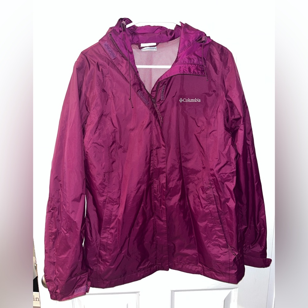 Women's Columbia Arcadia II Rain Jacket Purple